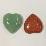 Natural Stone Beads Heart Shape Cab Cabochons for Jewelry Making 25mm 20pcs