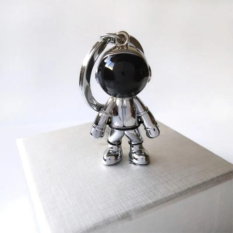 3D Astronaut Spaceman Keychain Robot Metal Car Key Ring Pendant Creative Gift
