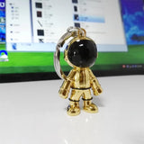 3D Astronaut Spaceman Keychain Robot Metal Car Key Ring Pendant Creative Gift