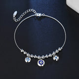 Golden Demon Eyes Bead Bracelet - Summer Beach Gift