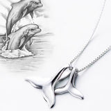 925 Silver Fish Tail Necklace Personalized Jewelry Women