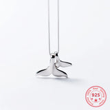 925 Silver Fish Tail Necklace Personalized Jewelry Women