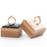 Bamboo Jewelry Ring Display Stand Holder Showcase Organizer