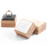 Bamboo Jewelry Ring Display Stand Holder Showcase Organizer