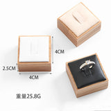 Bamboo Jewelry Ring Display Stand Holder Showcase Organizer