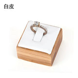 Bamboo Jewelry Ring Display Stand Holder Showcase Organizer