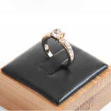 Bamboo Jewelry Ring Display Stand Organizer