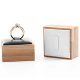 Bamboo Jewelry Ring Display Stand Holder Showcase Organizer
