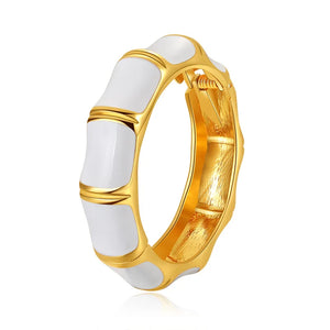 Enamel Statement Bangle Cuff Bracelet for Party