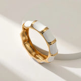 Enamel Statement Bangle Cuff Bracelet for Party