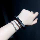 Silver Spiral Crystal Bangle Bracelet Bridal Jewelry for Women