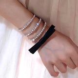 Silver Spiral Crystal Bangle Bracelet Bridal Jewelry for Women