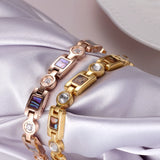 Crystal Lymphatic Drainage Magnetic Therapy Bracelet
