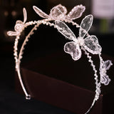 Crystal Tiara Headband for Bridal Party Dance Daily Life