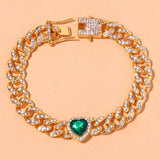 Barefoot Heart Sandal Anklet Rhinestone Chain Bracelet