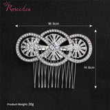 Baroque Crystal Bridal Hair Comb Tiara
