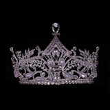 Baroque Crystal Metal Crown Headdress Wedding Party Hair Accessories