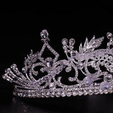 Baroque Crystal Metal Crown Headdress Wedding Party Hair Accessories