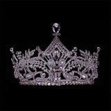 Baroque Crystal Metal Crown Headdress Wedding Party Hair Accessories