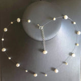 Baroque Freshwater Pearl Choker Necklace S925 Sterling Silver Jewelry