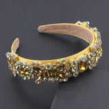 Baroque Multicolor Rhinestone Headband for Prom Hair
