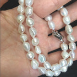 Baroque Pearl Necklace Natural Freshwater Choker Gift