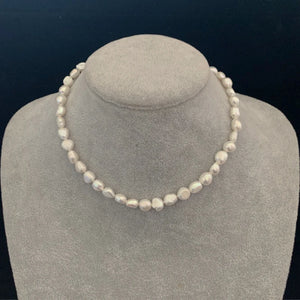 Baroque Pearl Necklace Natural Freshwater Choker Gift