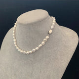 Baroque Pearl Necklace Natural Freshwater Choker Gift