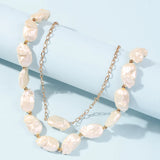 Baroque Pearl Statement Necklace Women Jewelry Collares