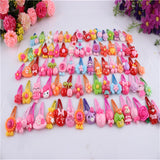 20pcs Flower Cartoon Resin Baby Hair Clip