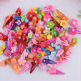 20pcs Flower Cartoon Resin Baby Hair Clip