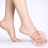 Vintage 925 Silver Anklet with Life Tree Pendant