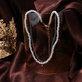 Pearl Choker Necklace Pendant Chain Wedding Jewelry
