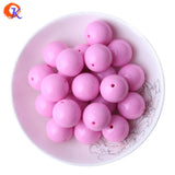 100Pcs/Lot Chunky Acrylic Beads for Necklaces, 6-20MM Solid Bubblegum Beads