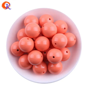 100Pcs/Lot Chunky Acrylic Beads for Necklaces, 6-20MM Solid Bubblegum Beads
