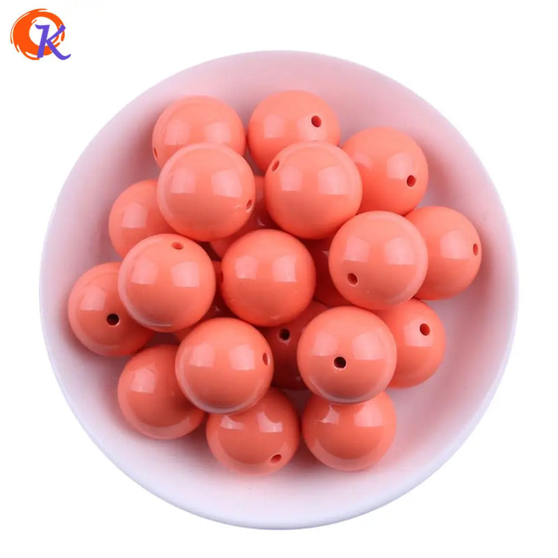 100Pcs/Lot Chunky Acrylic Beads for Necklaces, 6-20MM Solid Bubblegum Beads