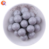 100Pcs/Lot Chunky Acrylic Beads for Necklaces, 6-20MM Solid Bubblegum Beads
