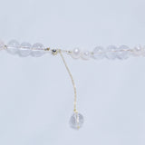 Crystal Pearl Necklace Women Valentine Jewelry