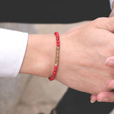 4mm Natural Stone Hematite Beads Bracelet for Men Women