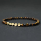 4mm Natural Stone Hematite Beads Bracelet for Men Women