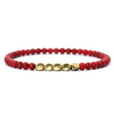 4mm Natural Stone Hematite Beads Bracelet for Men Women