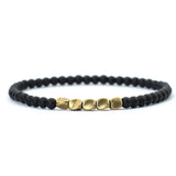 4mm Natural Stone Hematite Beads Bracelet for Men Women