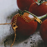 Stylish Beads Chain Handbag Pendant Necklace Plated Jewelry