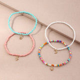 Bohemian Stars Moon Lock Measle Pendant Anklets Foot Chains Jewelry