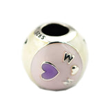 Love Mum Charm Fits Sterling Silver Bracelets DIY Jewelry