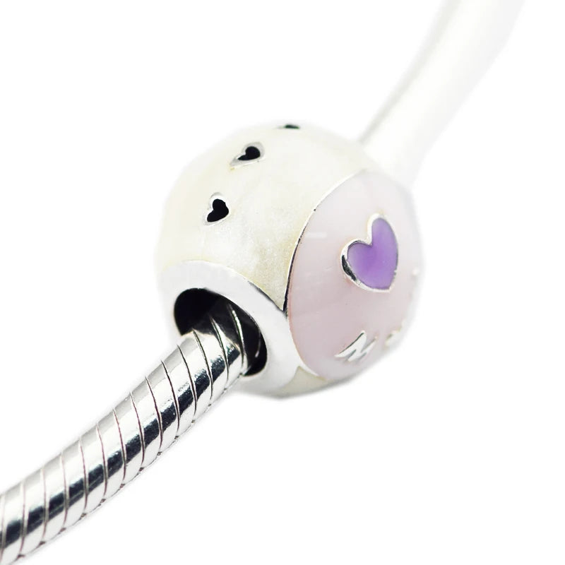 Love Mum Charm Fits Sterling Silver Bracelets DIY Jewelry