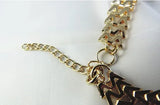 Plated Pearl Chocker Collar Necklace Statement Jewelry