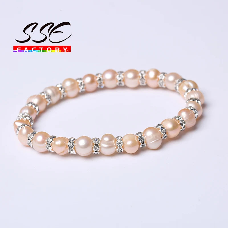 Natural Freshwater Pearl Bracelets for Women - Party Birthday Jewelry