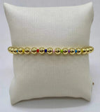 Elegant Pearl and Copper Bead Bracelet Set