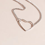 Heart Clavicle Chain Necklace for Women